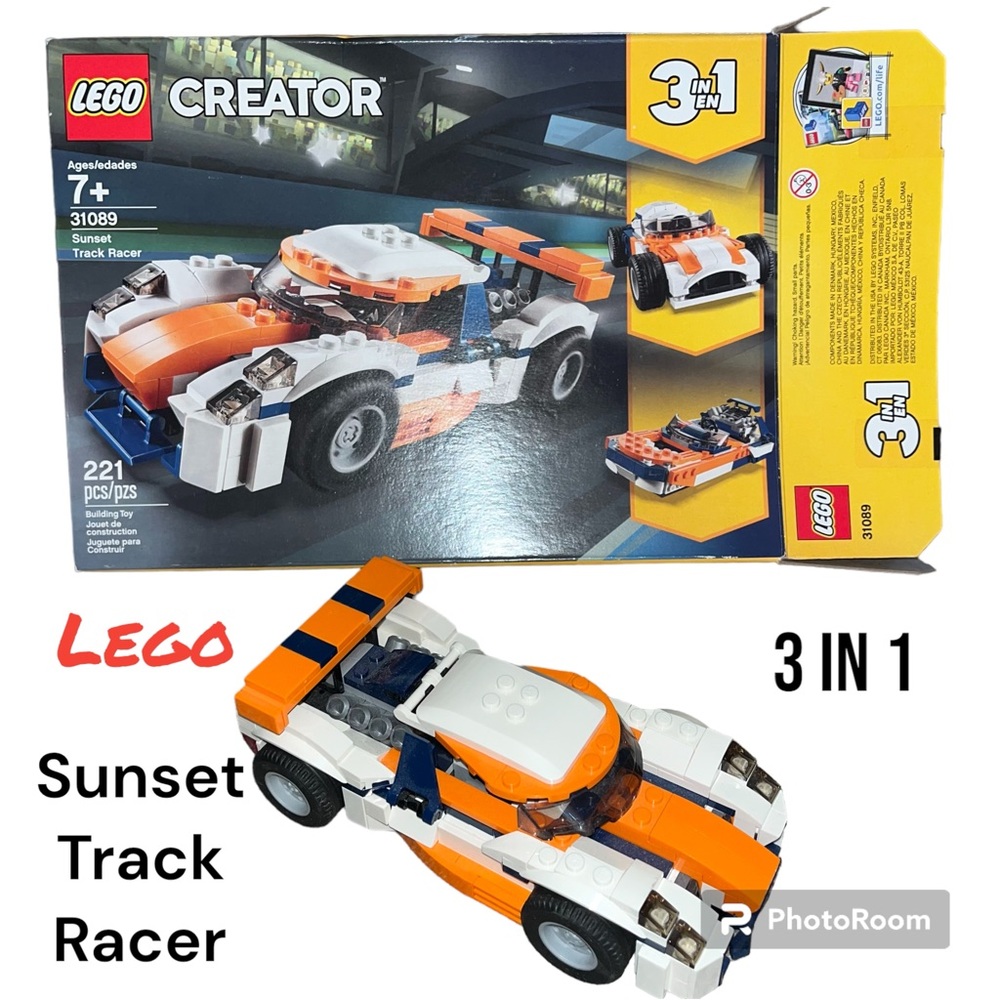 LEGO #31089 Sunset Track Racer 221 pieces 3 in 1 ages 7+